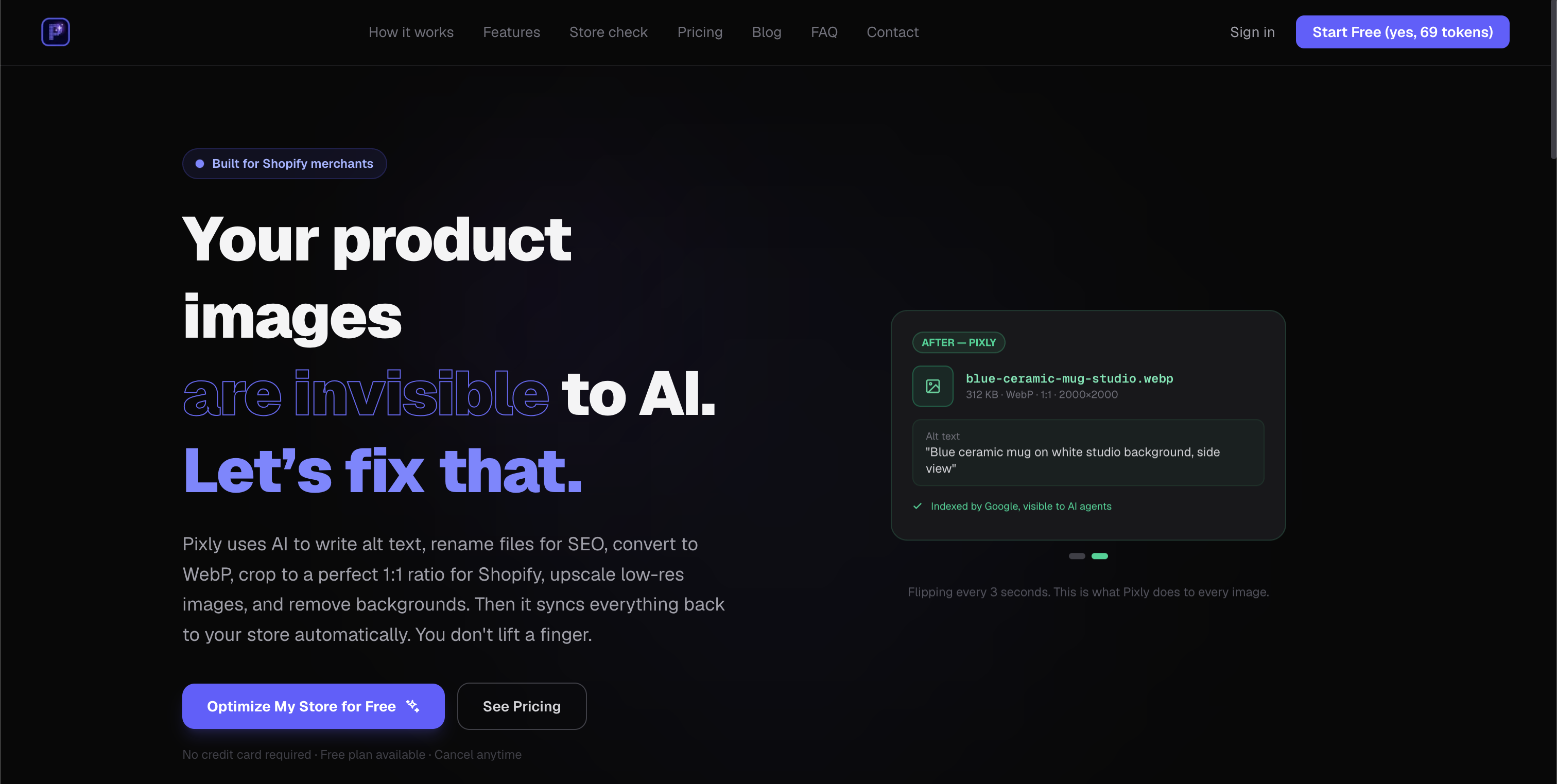 Pixly — AI Image SEO for Shopify