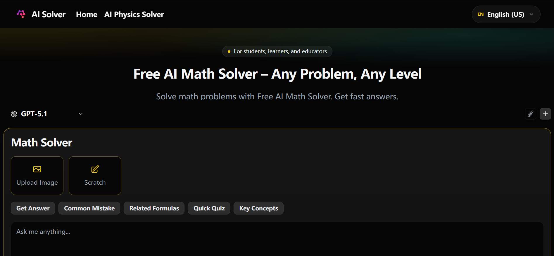 Free AI Math Solver – Any Problem, Any Level